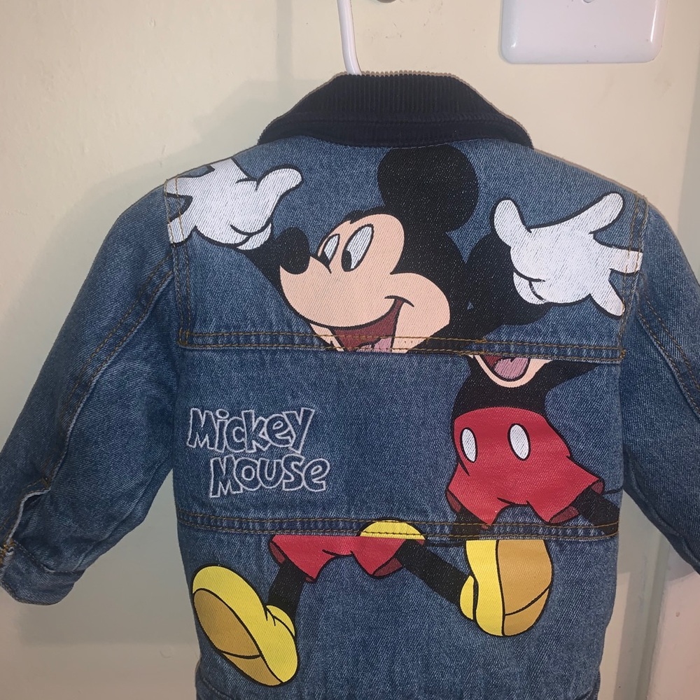 Fleece lined Mickey Mouse denim jacket - Picture 4 of 4